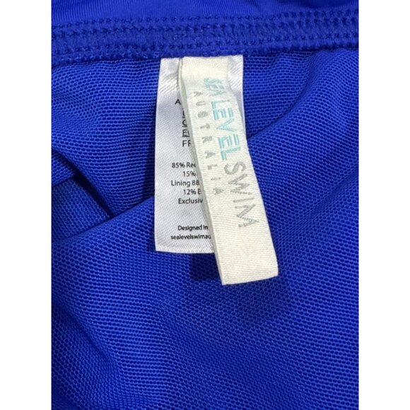 SEA LEVEL SWIM Australia Women Blue Eco Essentials Swim Short 20 - Picture 6 of 7